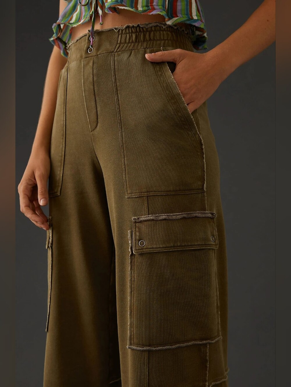 Daily Practice by Anthropologie Utility wide-leg pants